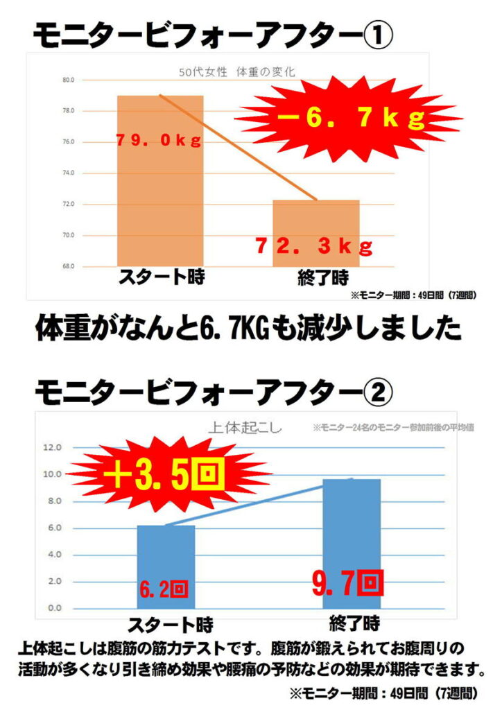 モニタービフォーアフターまとめ